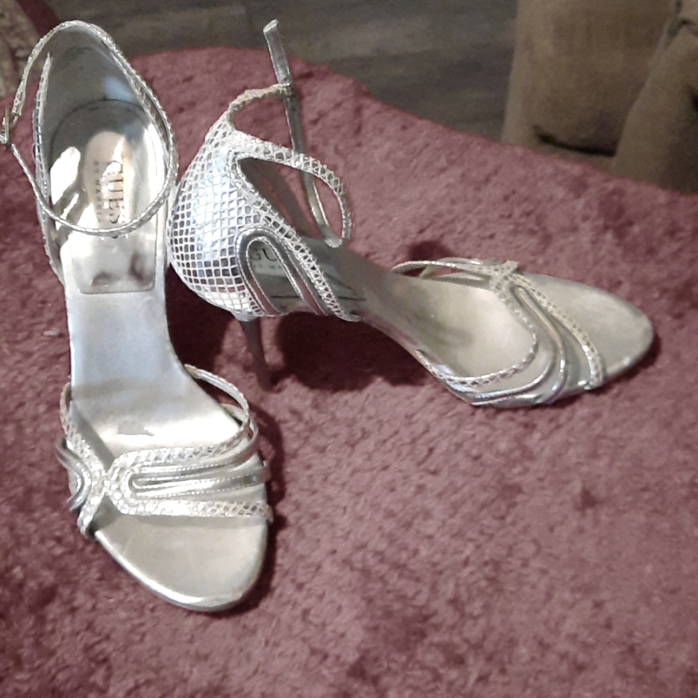 High heeled shoes